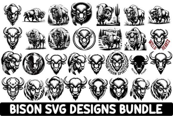 Bison SVG Designs Bundle.35 Design Review