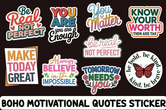 Boho Motivational Stickers Bundle Review