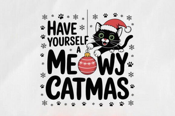 Cute Christmas Cat Design Svg Review