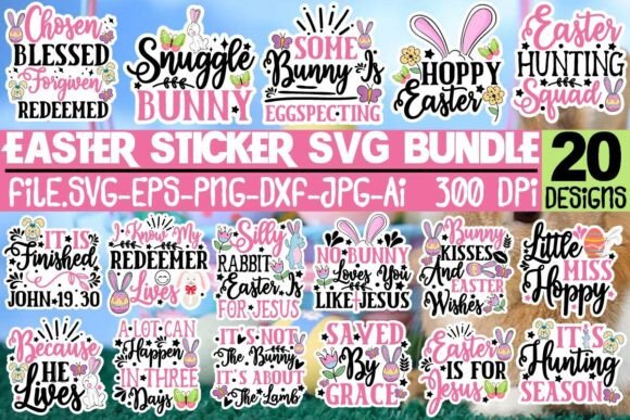 Easter SVG Stickers Bundle Review