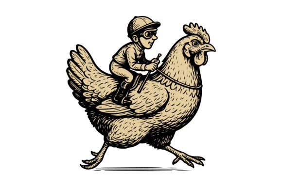 Jockey Riding a Chicken PNG SVG T-shirt Review