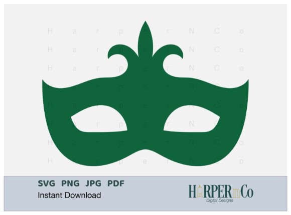 Mardi Gras Mask SVG, PNG, Cut File 14 Review
