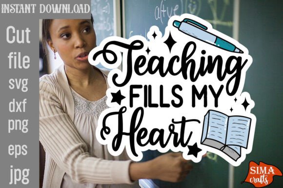 Teaching Fills My Heart SVG Cut File Review