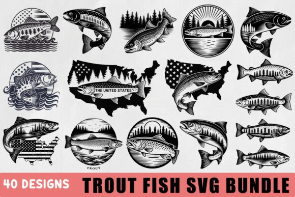 Trout Fish SVG Bundle Review