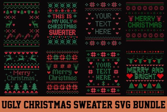 Ugly Christmas Sweater SVG Bundle Review
